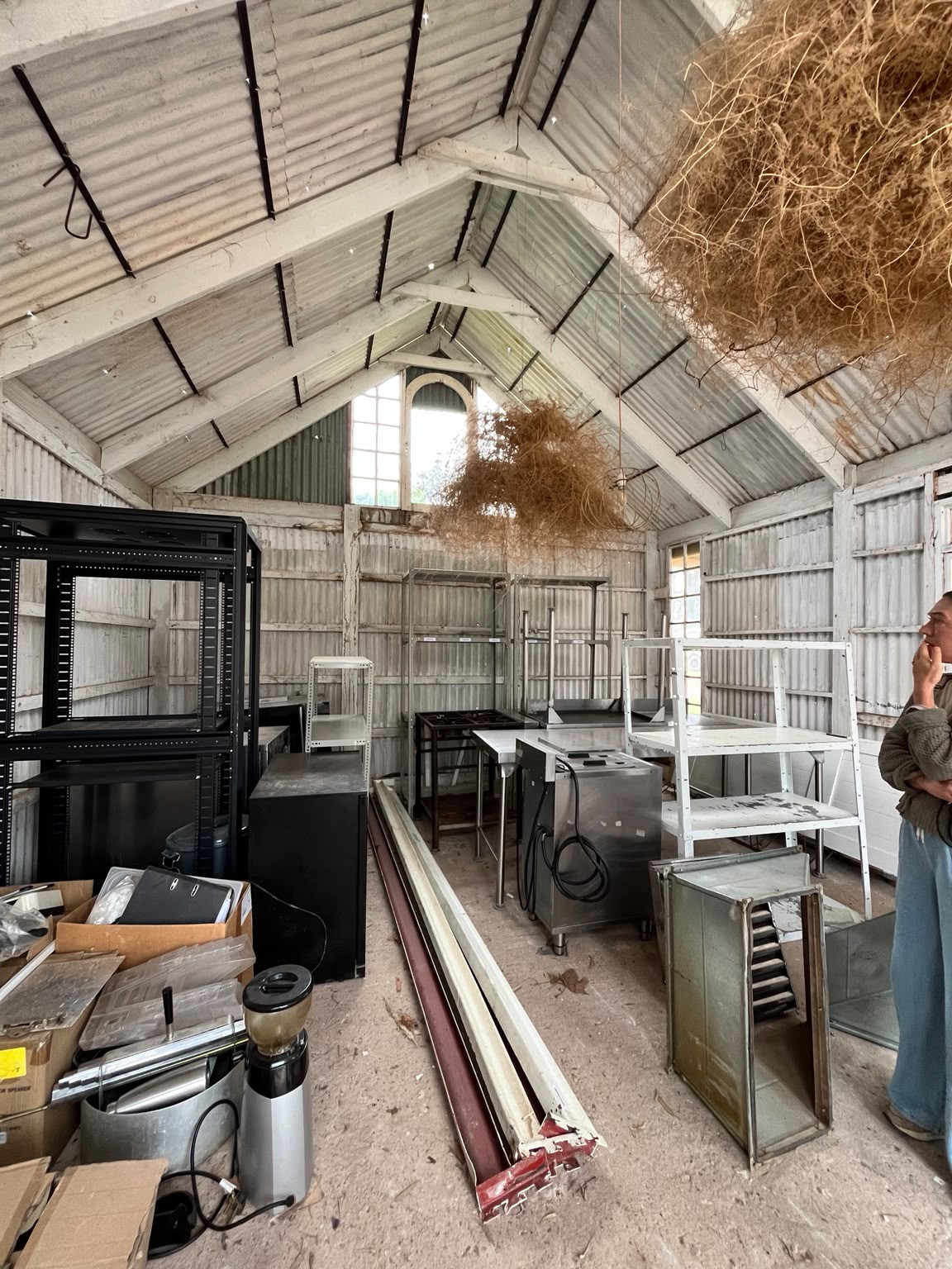 The Barn interior currently used for storage